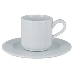 Sous tasse à espresso blanc porcelaine vitrifiée Ø 13 cm Access - RAK New