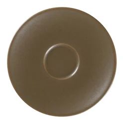 Sous tasse à espresso marron porcelaine vitrifiée Ø 12,5 cm Genesis - RAK Clearance