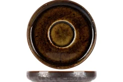 Sous tasse à espresso rond argent porcelaine Ø 11 cm Elements Mineral - PROOF Clearance