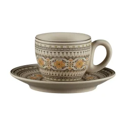 RAK Sous tasse à espresso rond Argila Décor Genoa porcelaine Ø 12,5 cm Earth Online