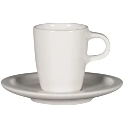 RAK Sous tasse à espresso rond blanc porcelaine vitrifiée Ø 13 cm stone Ease Outlet