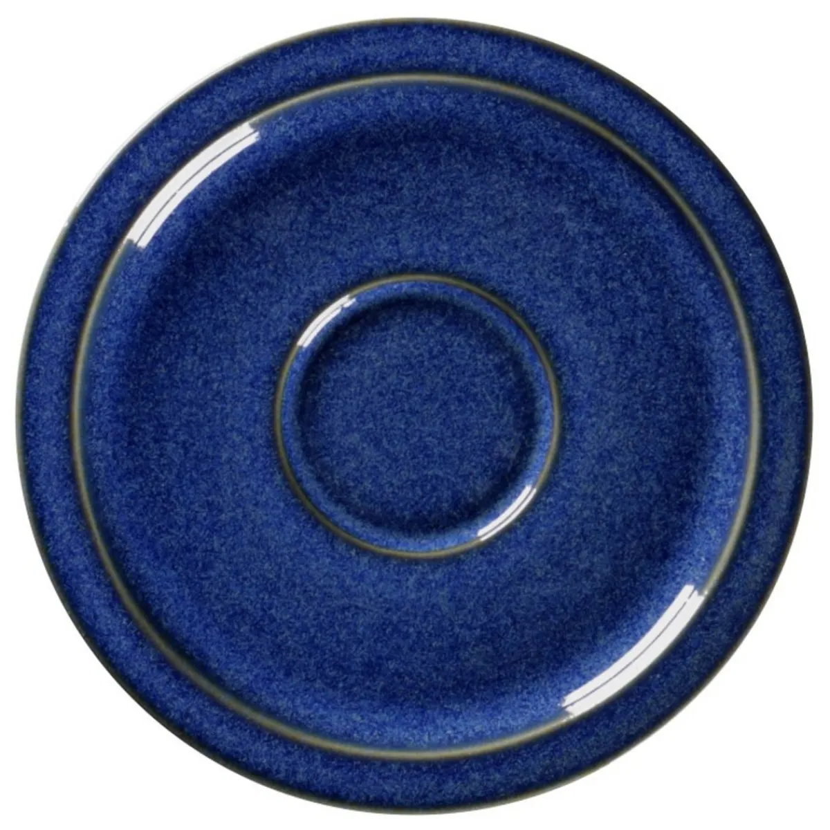 RAK Sous tasse à espresso rond bleu porcelaine vitrifiée Ø 13 cm stone Ease Hot