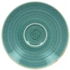 RAK Sous tasse à espresso rond bleu porcelaine vitrifiée Ø 12,5 cm Twirl Clearance