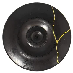 RAK Sous tasse à espresso rond noir porcelaine Ø 12 cm Kintzoo Outlet