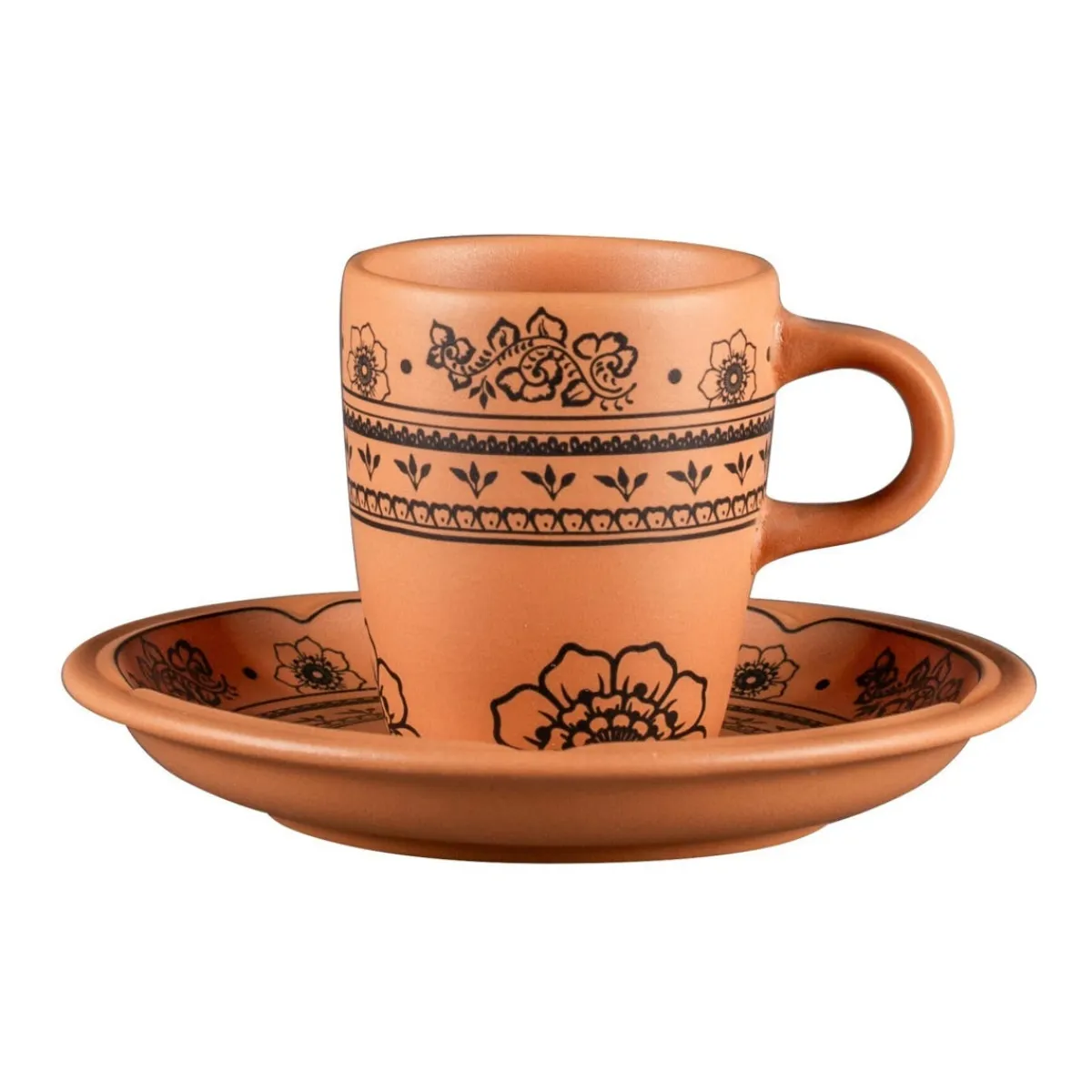 RAK Sous tasse à espresso rond Tero Décor Alexandria porcelaine Ø 13 cm Earth Online