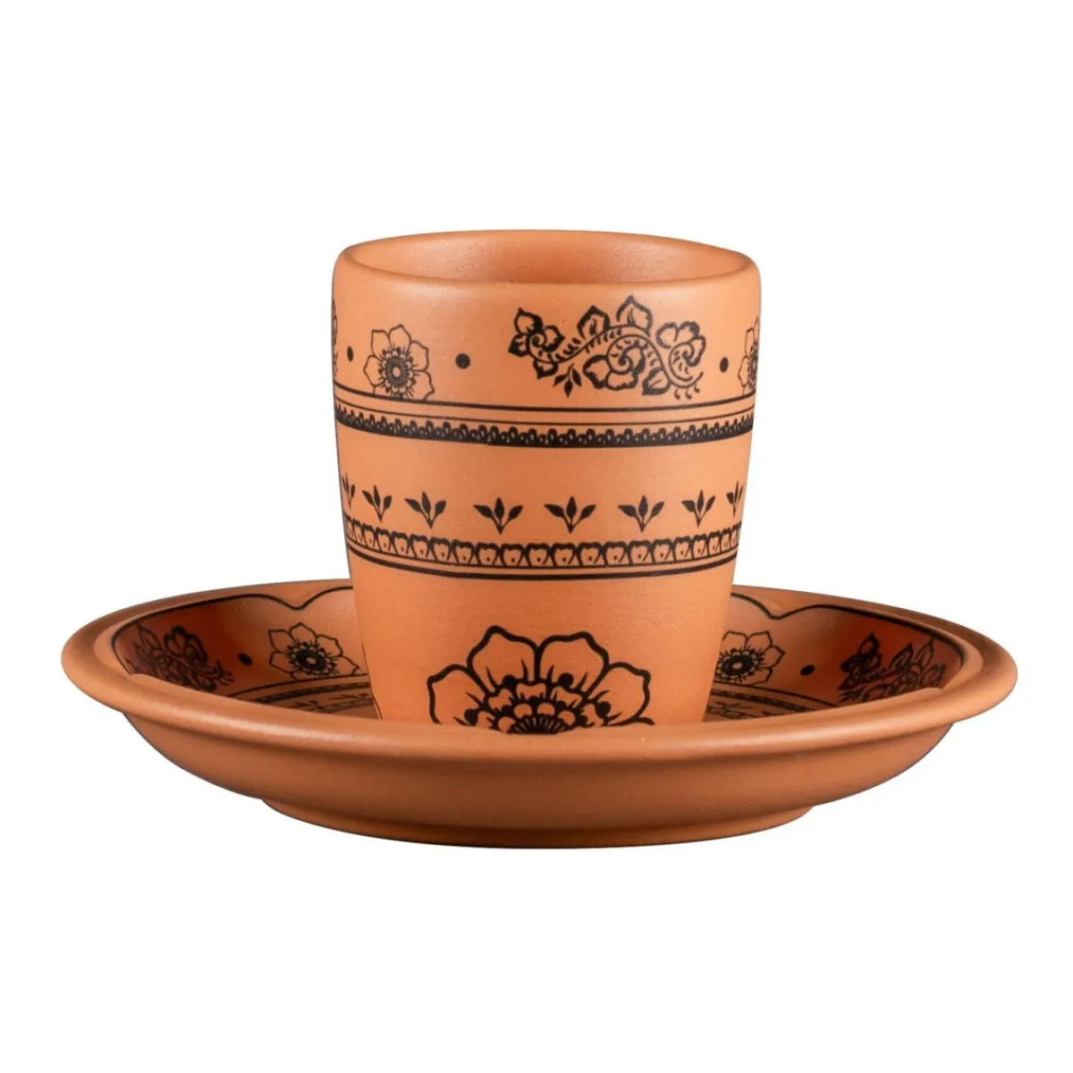 RAK Sous tasse à espresso rond Tero Décor Alexandria porcelaine Ø 13 cm Earth Online