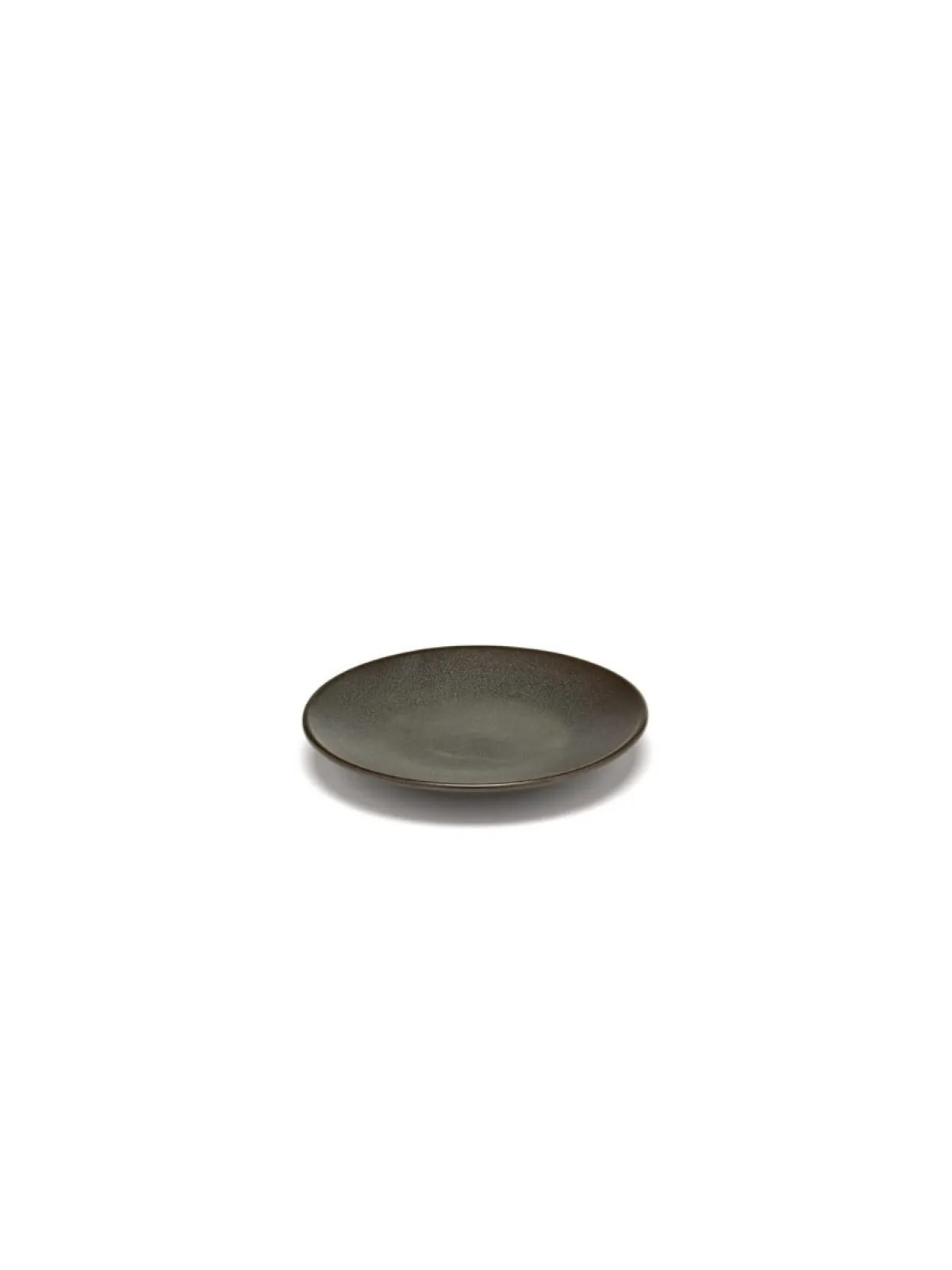 SERAX Sous tasse à espresso rond vert grès émaillé Ø 12 cm Inku