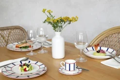 ACCOLADE Sous tasse expresso blanc porcelaine Ø 13 cm Ama Outlet