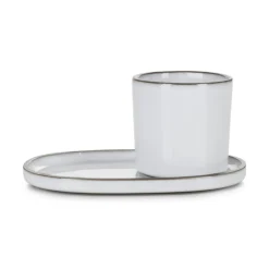 REVOL Sous-tasse à expresso ovale blanc porcelaine culinaire 13,5 cm Caractère Online