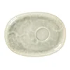 Sous-tasse à expresso ovale céladon porcelaine vitrifiée 15 cm Krush - RAK Best