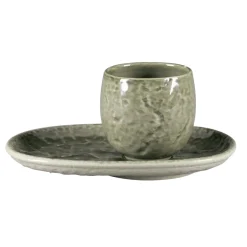 RAK Sous-tasse à expresso ovale steel porcelaine vitrifiée 15 cm Krush Online