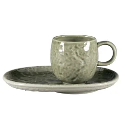 RAK Sous-tasse à expresso ovale steel porcelaine vitrifiée 15 cm Krush Online