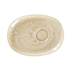 RAK Sous-tasse à expresso ovale vanilla porcelaine vitrifiée 15 cm Krush