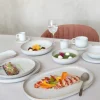 ACCOLADE Sous tasse expresso rond beige grès émaillé Ø 12 cm Sand Discount