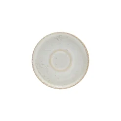 ACCOLADE Sous tasse expresso rond beige grès émaillé Ø 12 cm Sand Discount