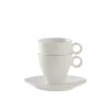 PRO.MUNDI Sous-tasse à expresso rond blanc porcelaine Ø 12 cm Slim O Hot