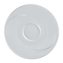 Sous-tasse à expresso rond blanc porcelaine vitrifiée Ø 13 cm Delissea - RAK Hot