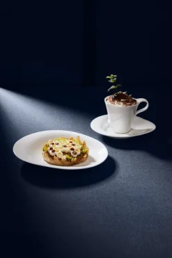 RAK Sous tasse à expresso rond blanc porcelaine bone china 11,8 cm Pose