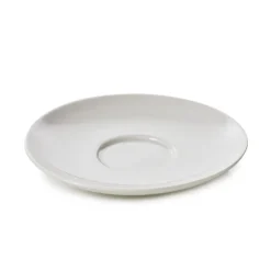 Sous-tasse à expresso rond Blanc albâtre porcelaine culinaire Ø 13 cm Madeleine - REVOL Hot
