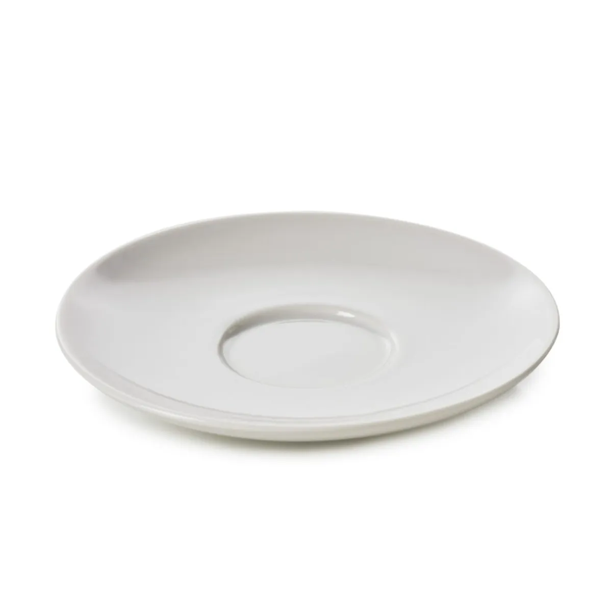 Sous-tasse à expresso rond Blanc albâtre porcelaine culinaire Ø 13 cm Madeleine - REVOL Hot