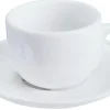 Sous-tasse à expresso rond blanc porcelaine Ø 14 cm Scandia - Aucune Discount