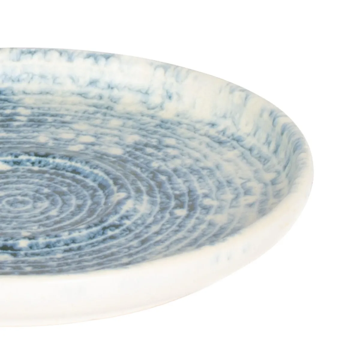 Sous tasse expresso rond bleu grès émaillé Ø 12 cm Ice - ACCOLADE Clearance