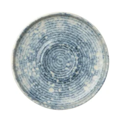 Sous tasse expresso rond bleu grès émaillé Ø 12 cm Ice - ACCOLADE Clearance