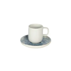 Sous tasse expresso rond bleu grès émaillé Ø 12 cm Ice - ACCOLADE Clearance