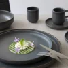 ACCOLADE Sous tasse expresso rond grès émaillé Ø 12 cm Tornado Discount
