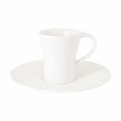 RAK Sous-tasse à expresso rond ivoire porcelaine vitrifiée Ø 14,5 cm Giro Best