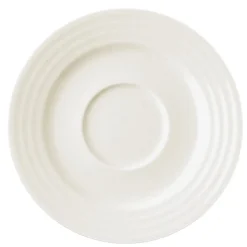 Sous-tasse à expresso rond ivoire porcelaine vitrifiée Ø 13 cm Rondo - RAK Best