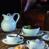 Sous-tasse à expresso rond ivoire porcelaine vitrifiée Ø 13 cm Anna - RAK Online