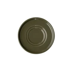 Sous-tasse expresso rond marron porcelaine Ø 12,5 cm The Grid - APS Best