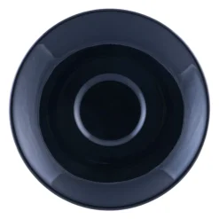 Sous-tasse à expresso rond noir porcelaine Ø 12 cm Emotions - PRO.MUNDI Outlet