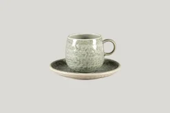 RAK Sous-tasse à expresso rond Sage porcelaine vitrifiée Ø 17 cm Krush Online