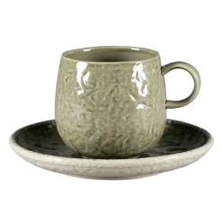 RAK Sous-tasse à expresso rond steel porcelaine vitrifiée Ø 17 cm Krush