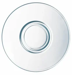 ARCOROC Sous-tasse à expresso rond transparent verre trempé Ø 12 cm Aroma Clearance