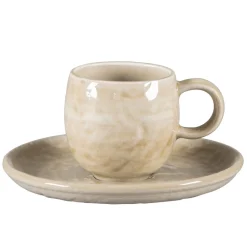 Sous-tasse à expresso rond vanilla porcelaine vitrifiée Ø 13 cm Krush - RAK Outlet