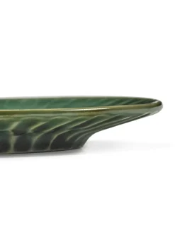 Sous tasse à expresso rond vert grès émaillé 12,5 cm Ø 12,5 cm Verde Lanza - SERAX Online