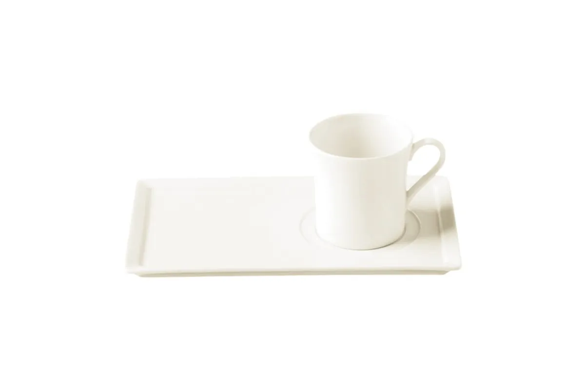 RAK Sous tasse rectangulaire ivoire porcelaine vitrifiée 24 cm Allspice New