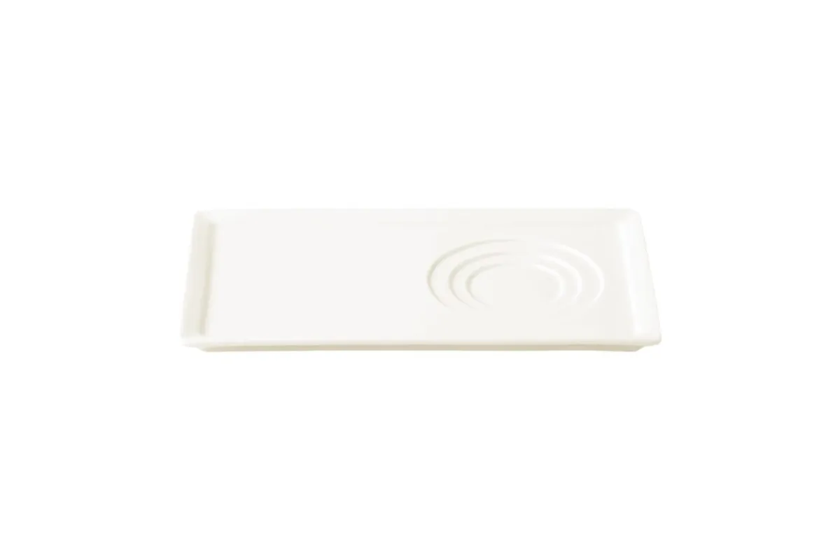 RAK Sous tasse rectangulaire ivoire porcelaine vitrifiée 24 cm Allspice New