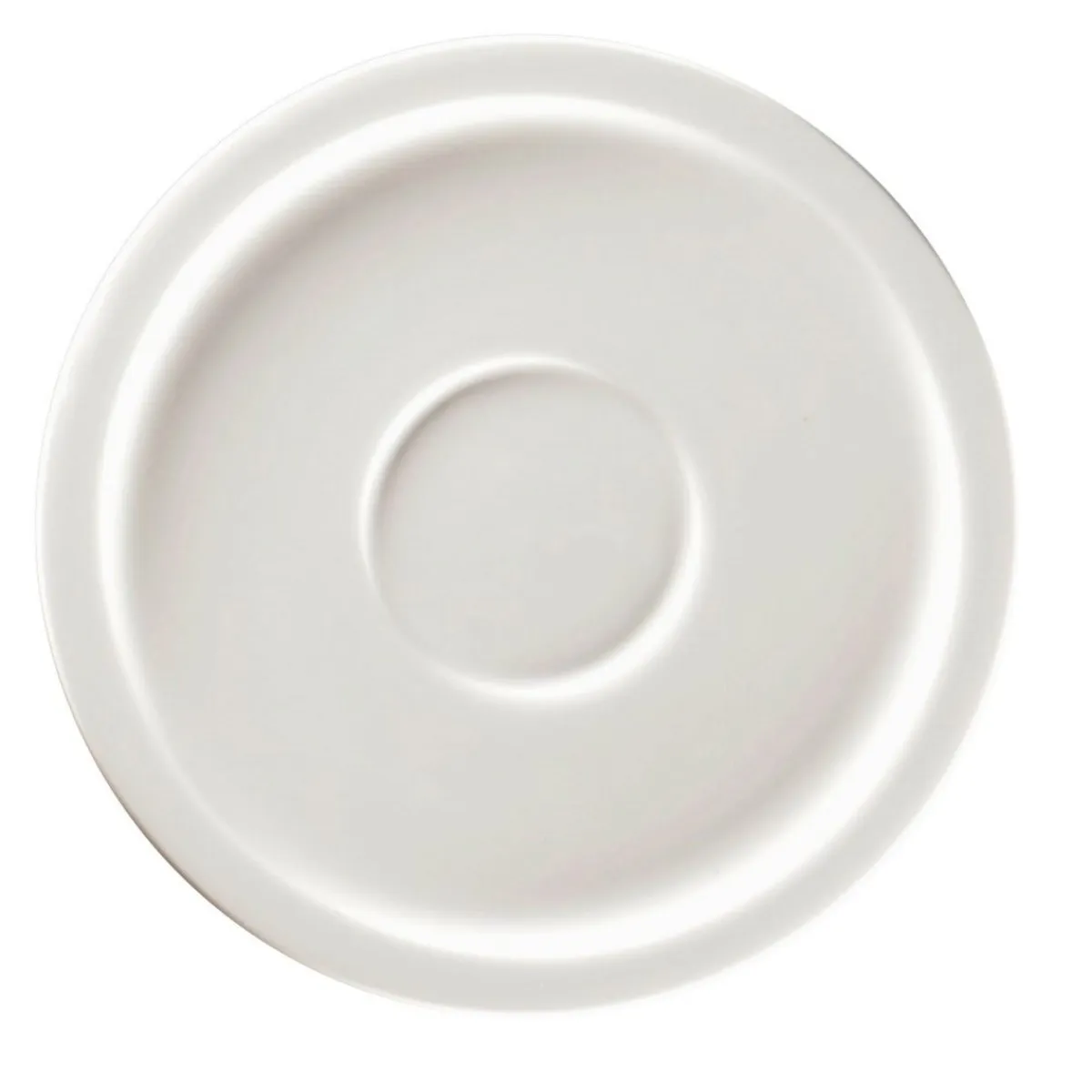 RAK Sous tasse rond blanc porcelaine vitrifiée Ø 16,3 cm stone Ease Hot