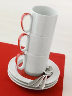 Sous tasse rond blanc porcelaine Ø 16,9 cm Donna Senior - SCHONWALD New
