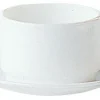 Sous tasse rond blanc verre opal Ø 15,9 cm Empilable - ARCOROC Discount