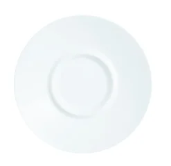 ARCOROC Sous tasse rond blanc verre opal Ø 12 cm Intensity Baril Best