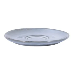 Sous tasse rond bleu grès émaillé Ø 14 cm Sky - PRO.MUNDI Clearance