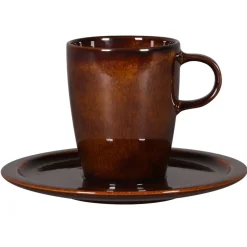 RAK Sous tasse rond cuivre porcelaine vitrifiée Ø 16,3 cm stone Ease Hot