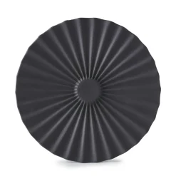 REVOL Sous-tasse rond noir porcelaine culinaire Ø 14 cm Pekoe New