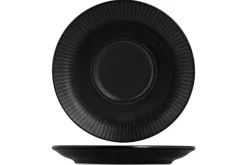 PROOF Sous tasse rond noir porcelaine Ø 16 cm Tonati Hot