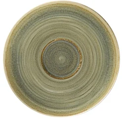 RAK Sous tasse à thé déjeuner rond Emerald porcelaine vitrifiée Ø 17 cm stone Spot Hot